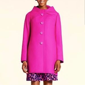 Kate Spade Etta wool coat - vivid snapdragon- size 2